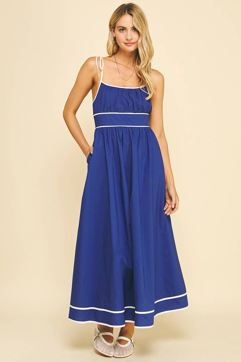 PINCH - Wholesale Dress - Women's - CONTRAST STRAP MAXI DRESS - 5828D10