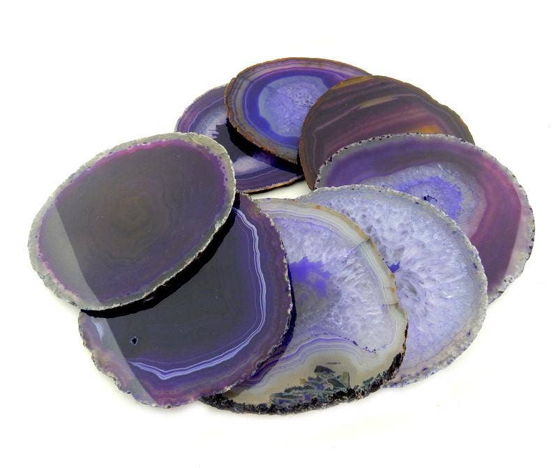 Rock Paradise - Vente Sous-verre - Lot de 4 dessous de verre en agate cristalline8