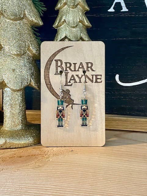 Briar layne - Wholesale Dangle Earrings - Vintage Nutcracker Christmas Holiday Earrings 4