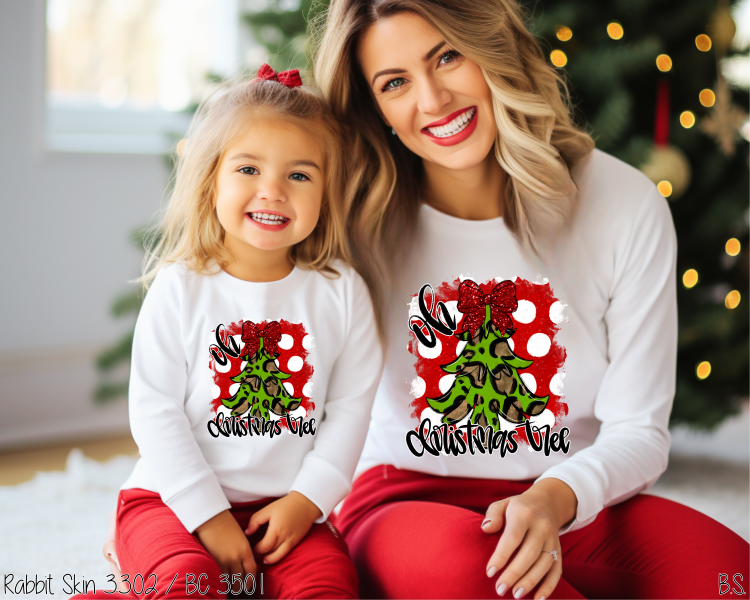 Bama Screens - Wholesale Sublimation Transfer - Red Dot Oh Christmas Tree #BS62070