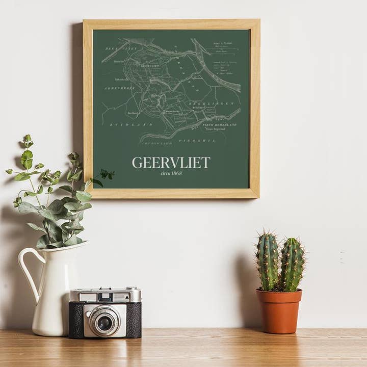 Geervliet i vintage stil for engroshandel hos Vintage Stadskaart