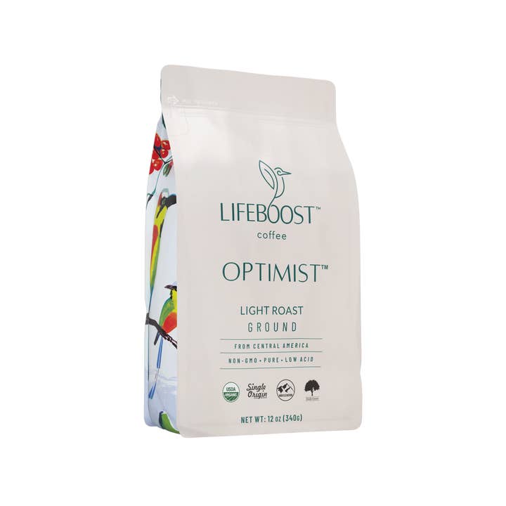 Lifeboost Coffee - Wholesale Coffee Beans - Optimist Light Roast1