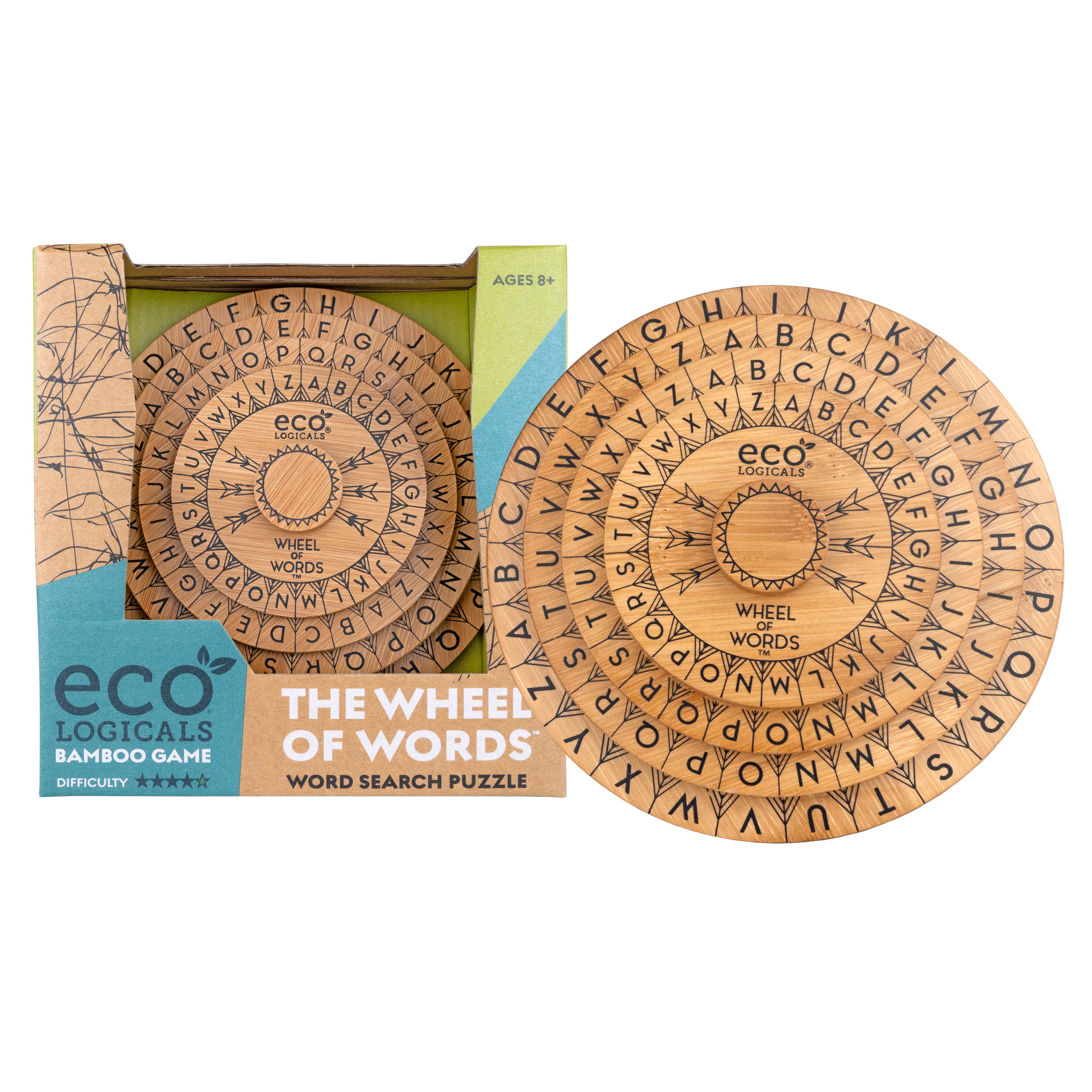 Project Genius – Brain Game - Crianças por atacado – Roda das Palavras - Jogo de Soletração de Bambu4