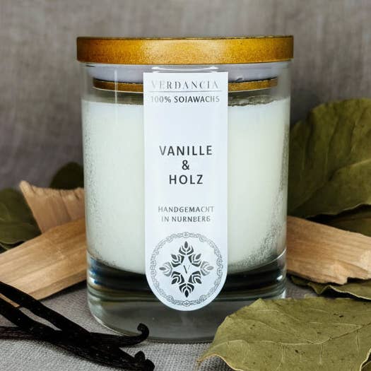 Sojaljus - "Vanilj & Trä" - Vanilj, Patchouli, Sandelträ för wholesale av Verdancia