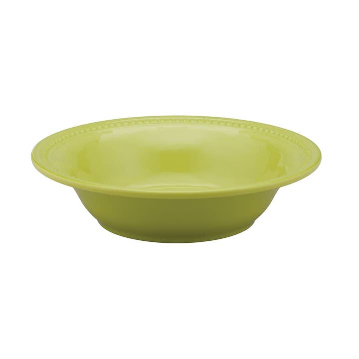 Beaded 8 1/4" Melamine Bowl, Green for wholesale by Supreme Housewares