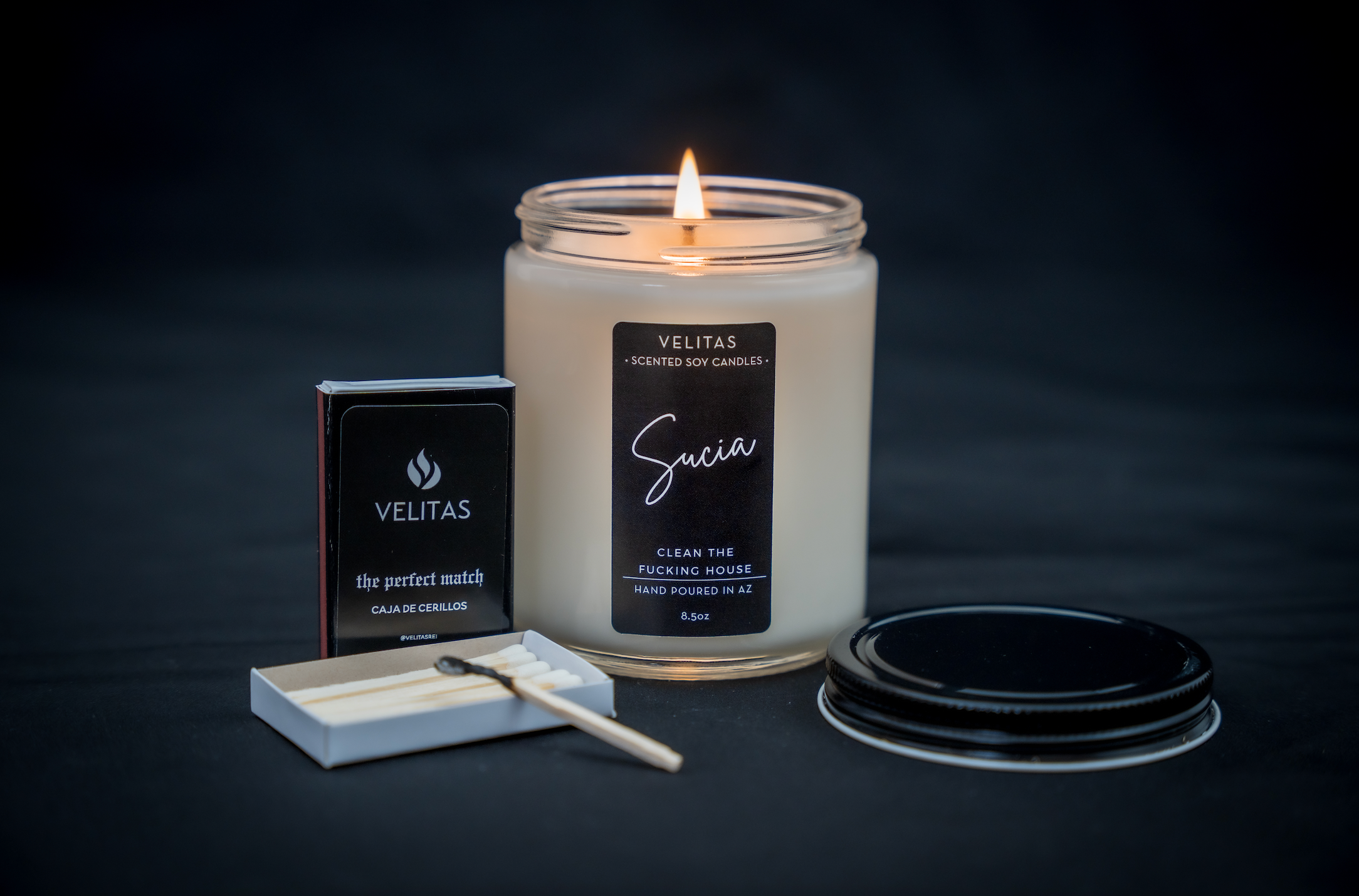 Velitas - Wholesale Jar/Filled Candle - SUCIA3