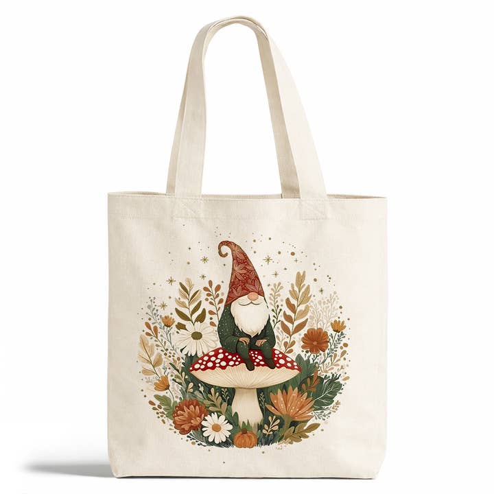 Sac fourre-tout Gnome des bois d'automne, cadeaux d'automne Cottagecore douillets pour la vente par Loftipop