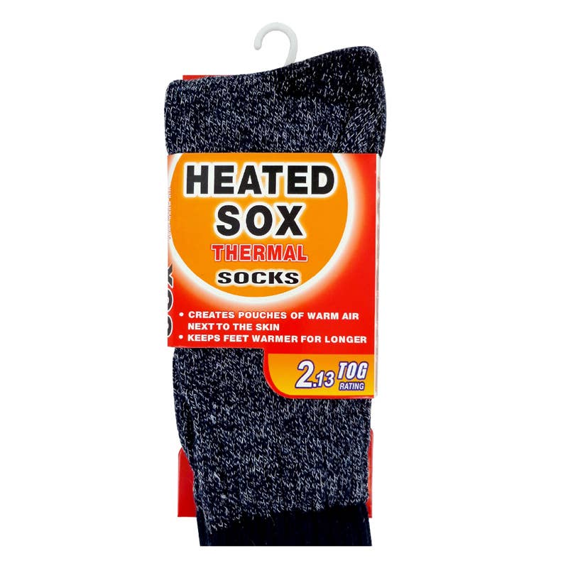 Deluxe Import Trading - Wholesale Socks - Men's - Thermal Heated Socks Blue0