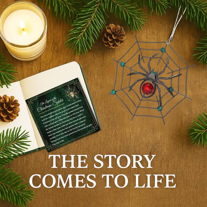 Matashi - Wholesale Ornament - Matashi Lucky Black Spider Holiday Tree Decoration7