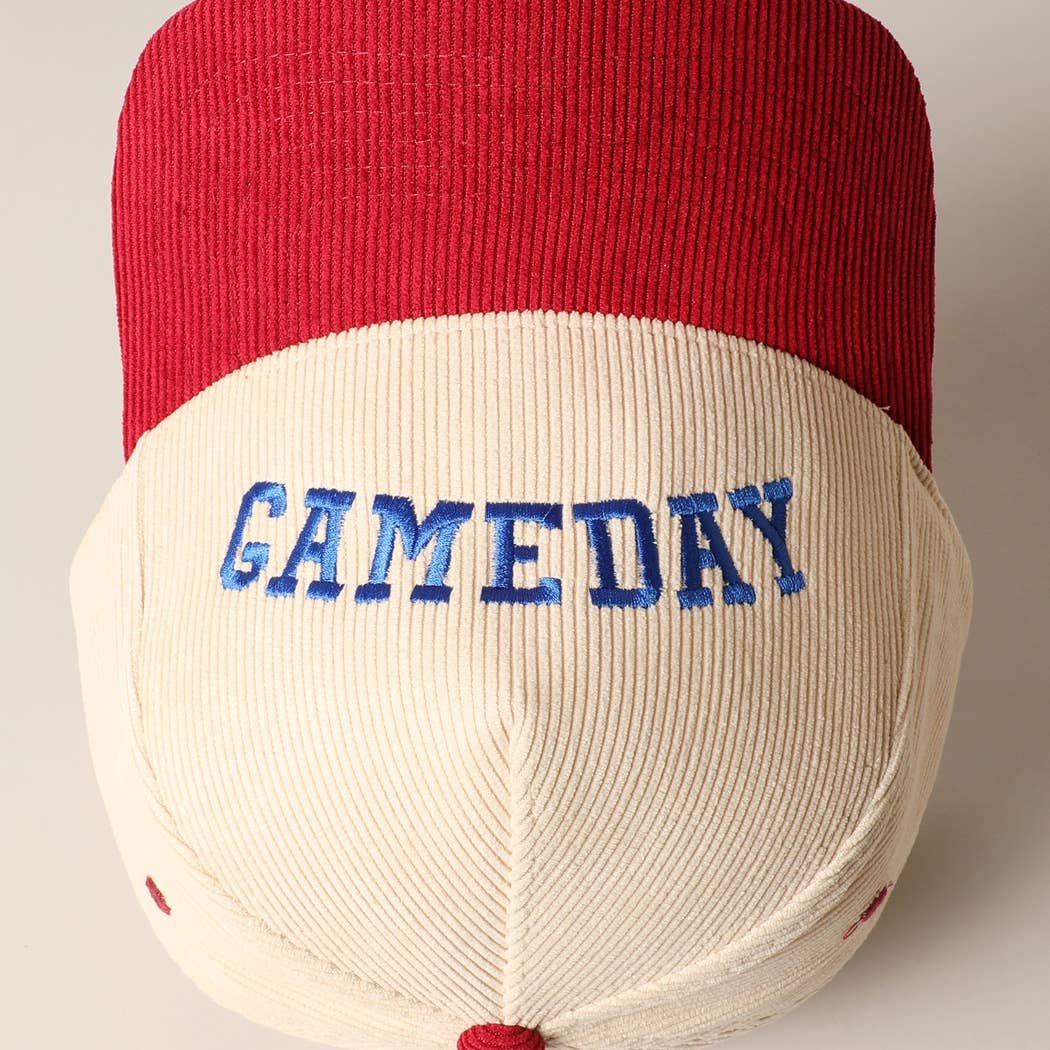 Fashion City - Wholesale Trucker Hat - Unisex - GAMEDAY Upside Down Trucker Corduroy Baseball Cap 9
