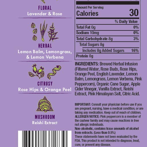 Hatchet Granny - Wholesale Non-Alcoholic Spirits/Wine/Beer - Heartbreak Healer Botanical Mixer 12oz. Bottle 3