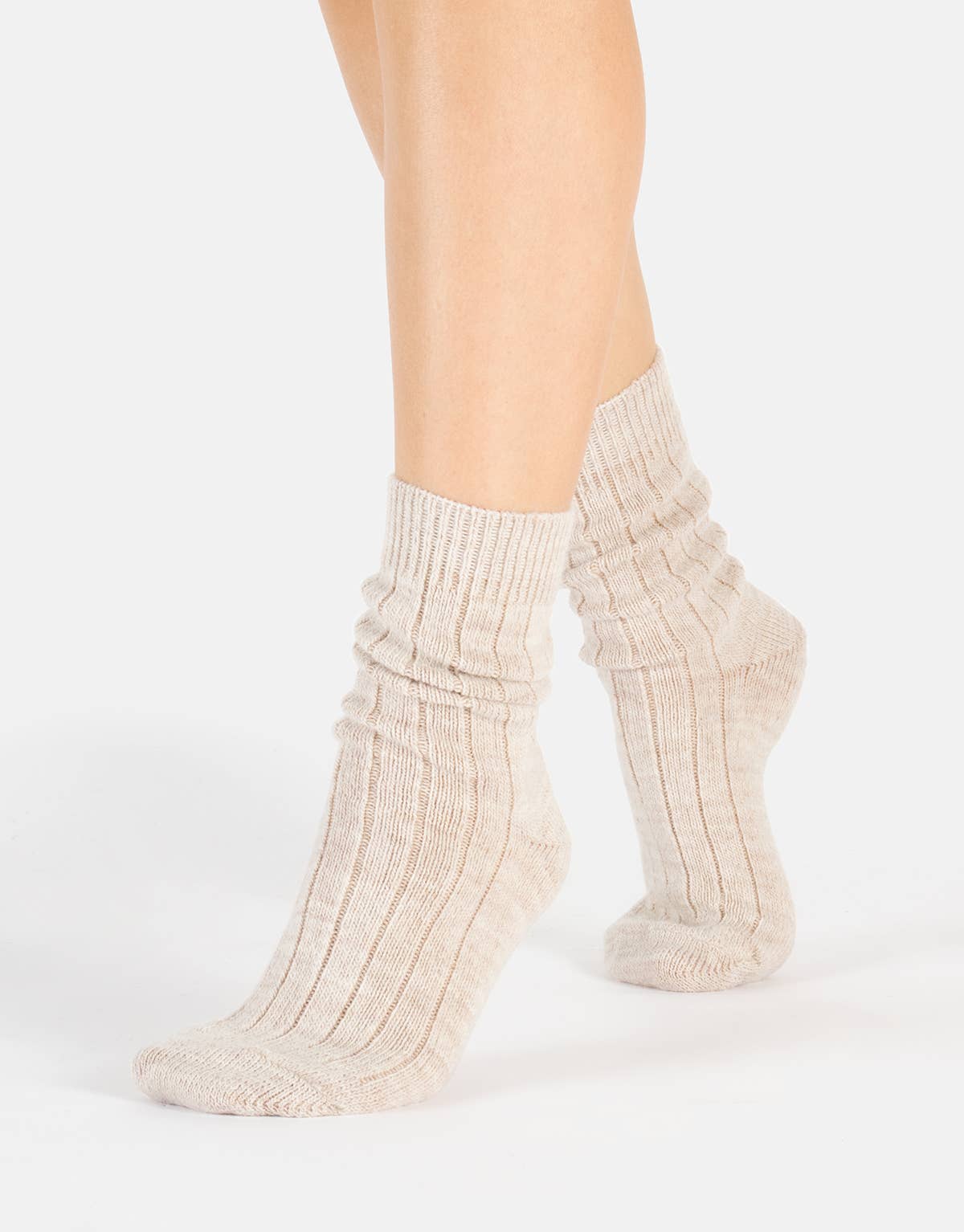 Cette – wholesale Strumpor - Dam – Alpackaullsockor med ribbat mönster, vinterstrumpor0