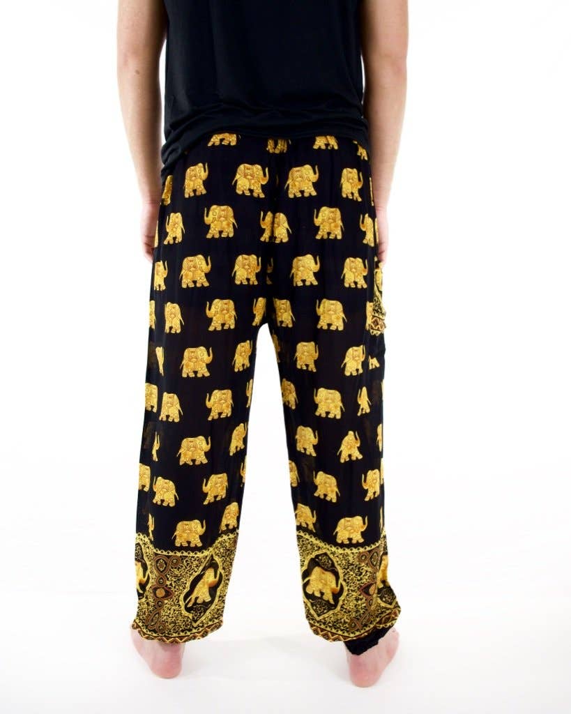 The Elephant Temple - Wholesale Pants - Women's - Golden Elephant Pants-Black4