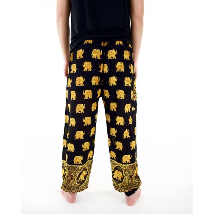 The Elephant Temple - Wholesale Pants - Women's - Golden Elephant Pants-Black4