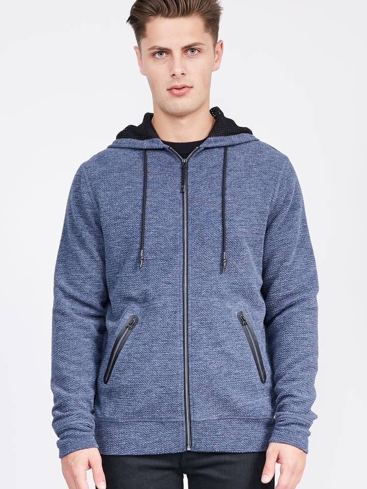 Jose hoodie met rits voor wholesale door QUINN