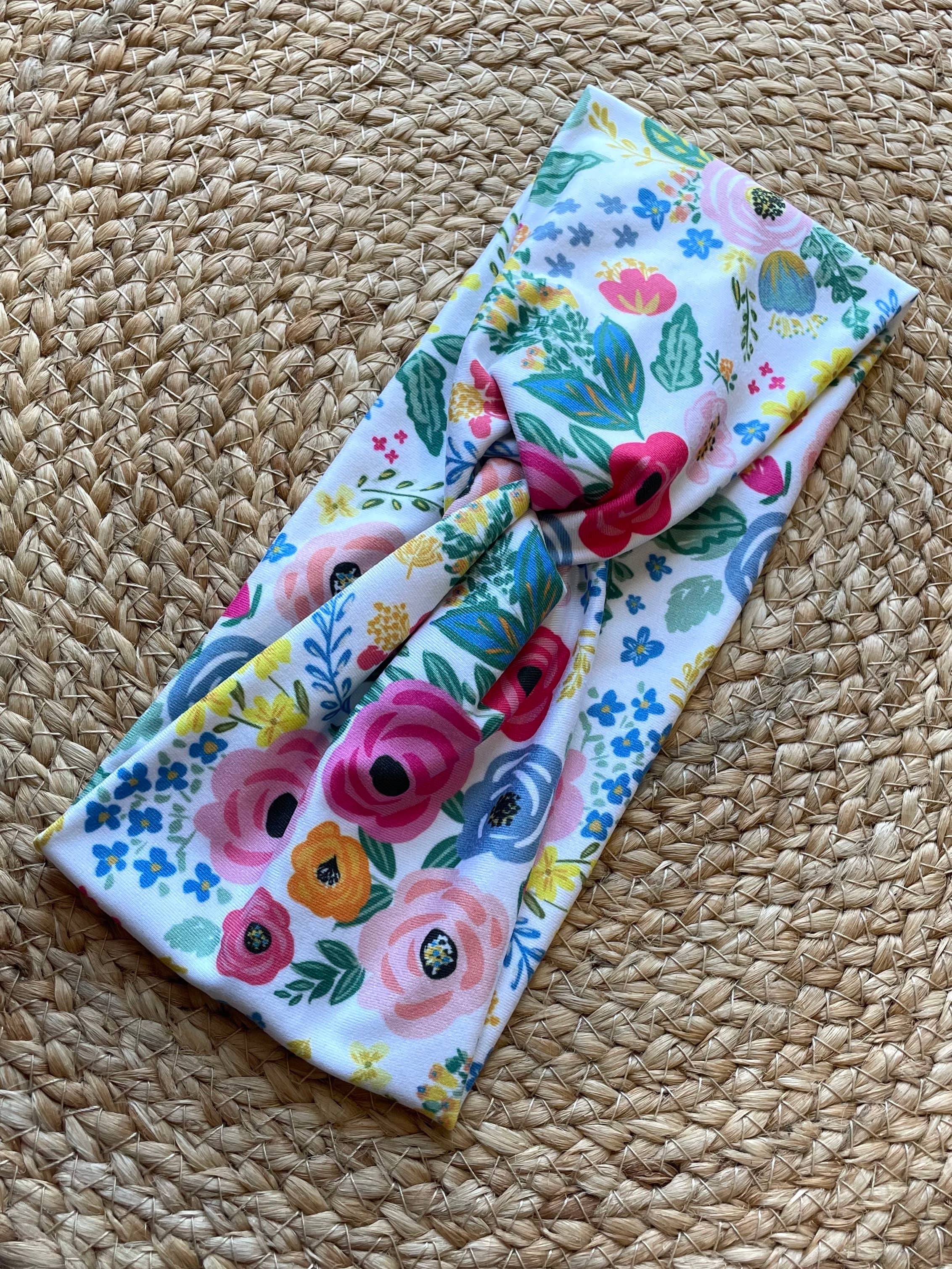 Designs by Rachel Joy - Wholesale Fashion Headband - Women's - Wonderland Garden White Knit Twist Headband2