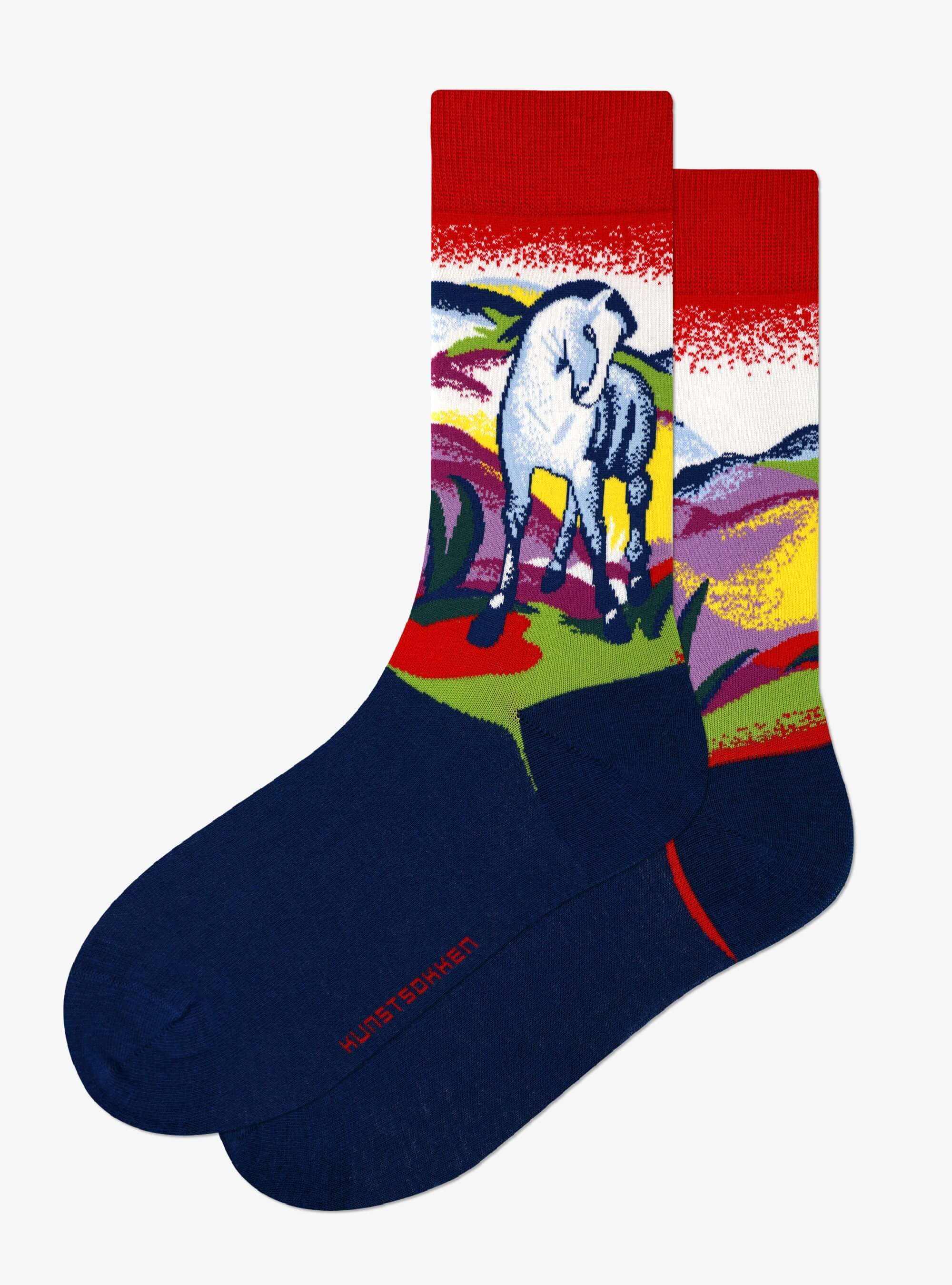 Kunstsokken - Wholesale Sokken - Uniseks - Blue Horse I0