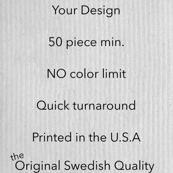 Custom Designed Wet-it Swedish Cloth for wholesale by Wet-it!