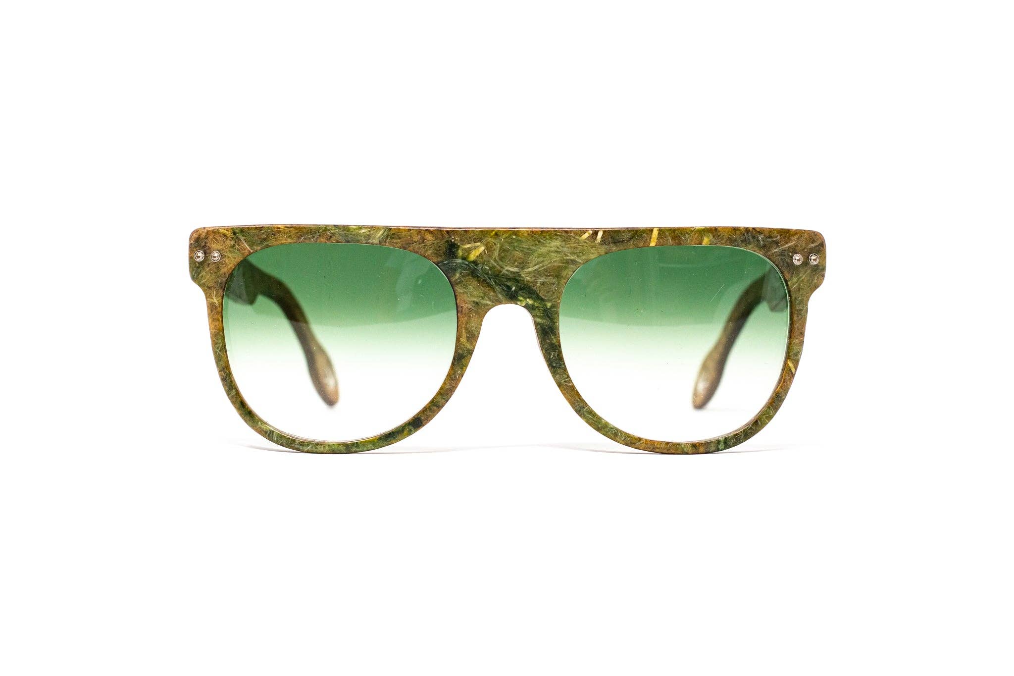 Hemp Eyewear - Wholesale Sunglasses - Unisex - GREEN Hemp lenses Sun Glasses 8000 BCE UV Handmade Eyewear0