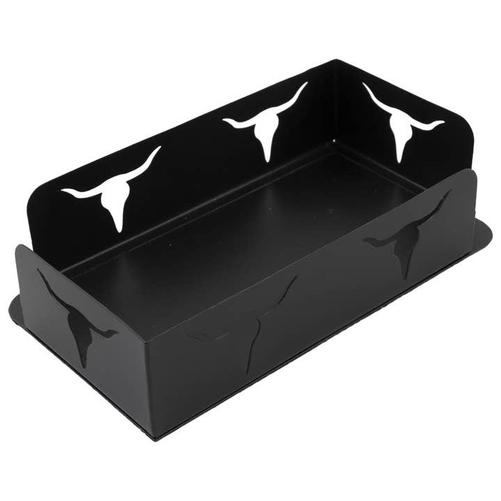Toalha de Paper Metal Caddy Longhorn Preto por atacado de Boston International