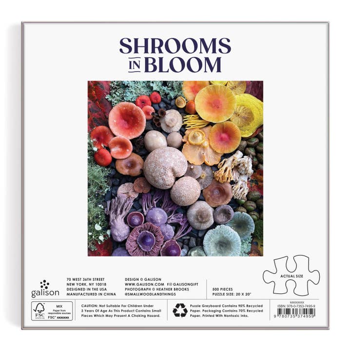 Chronicle Books - Wholesale Puzzle - Adult - Shrooms in Bloom 500 Piece Puzzle