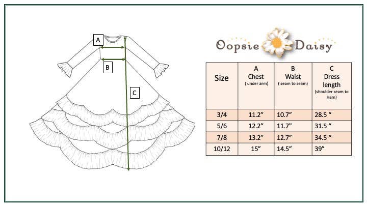 Oopsie Daisy - Wholesale Dress - Kids - Girls Winter Rose Floral Long Sleeve Ruffles Dress7