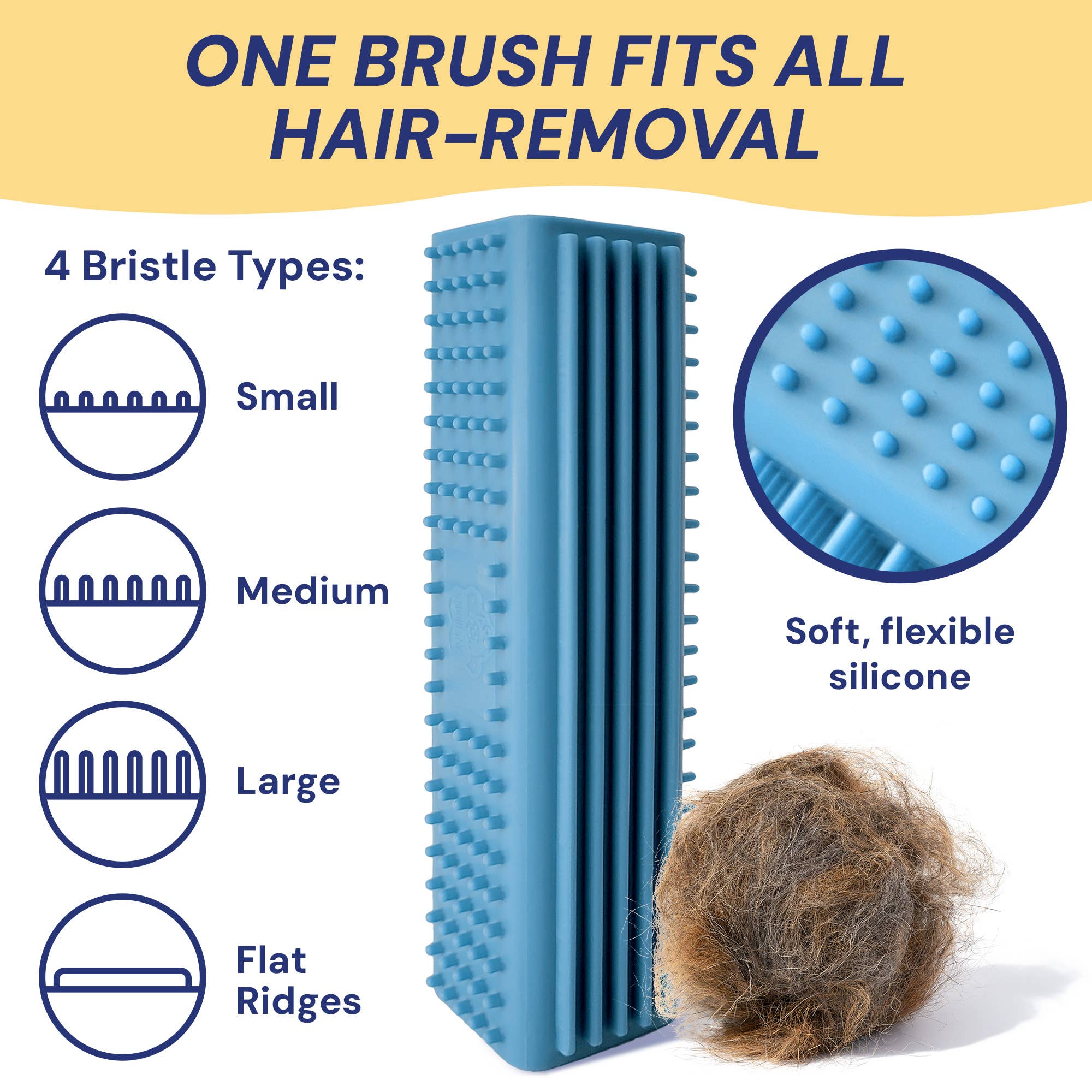 Groom Genie - Vente Brosse – chat et chien - Magic Pet Block - Brosse magique pour poils d’animaux9