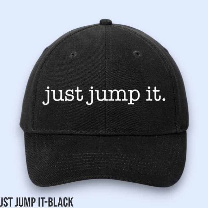 JUST JUMP IT HAT for wholesale by Equine & Design, LLC