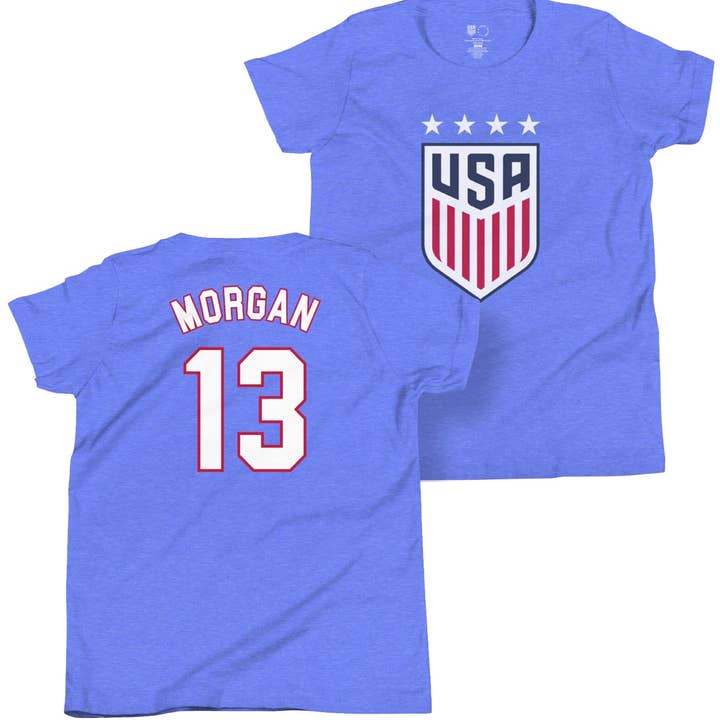 Alex Morgan Youth USWNT 4 Star T-Shirt for wholesale by Icon Sports