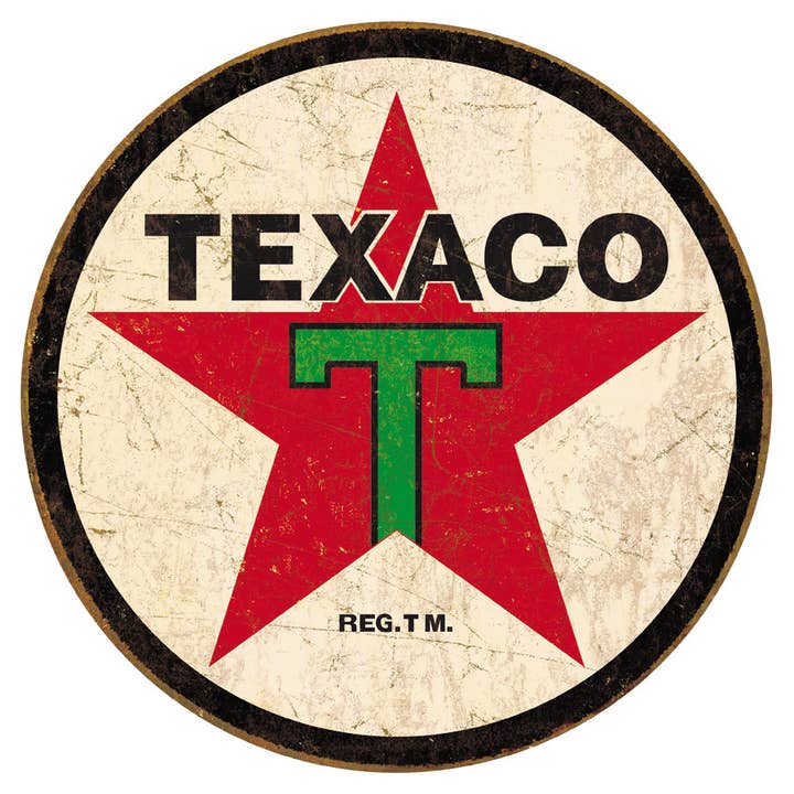 Desperate Enterprises - Wholesale Sign - ROUND - Texaco '36 ROUND Tin Sign