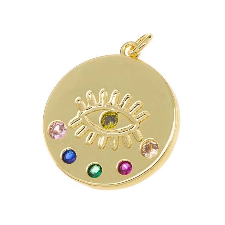 Gold Rainbow Evil Eye Amulet & Turkish Nazar Charms,CPG756 and other Purchase Wholesale amuleto. Free Returns & Net 60 Terms on Faire trending on Faire.
