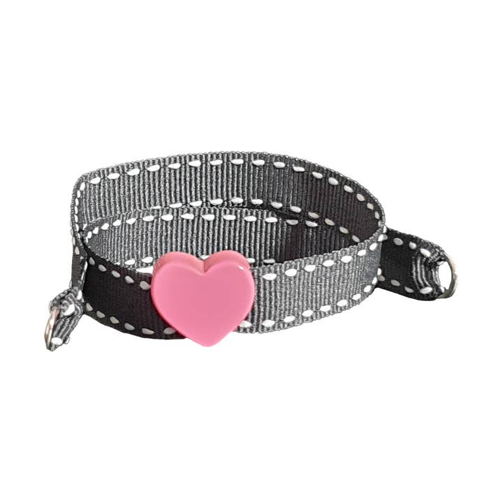 GRIJS ROZE HART ARMBAND voor wholesale door Smartever Srl