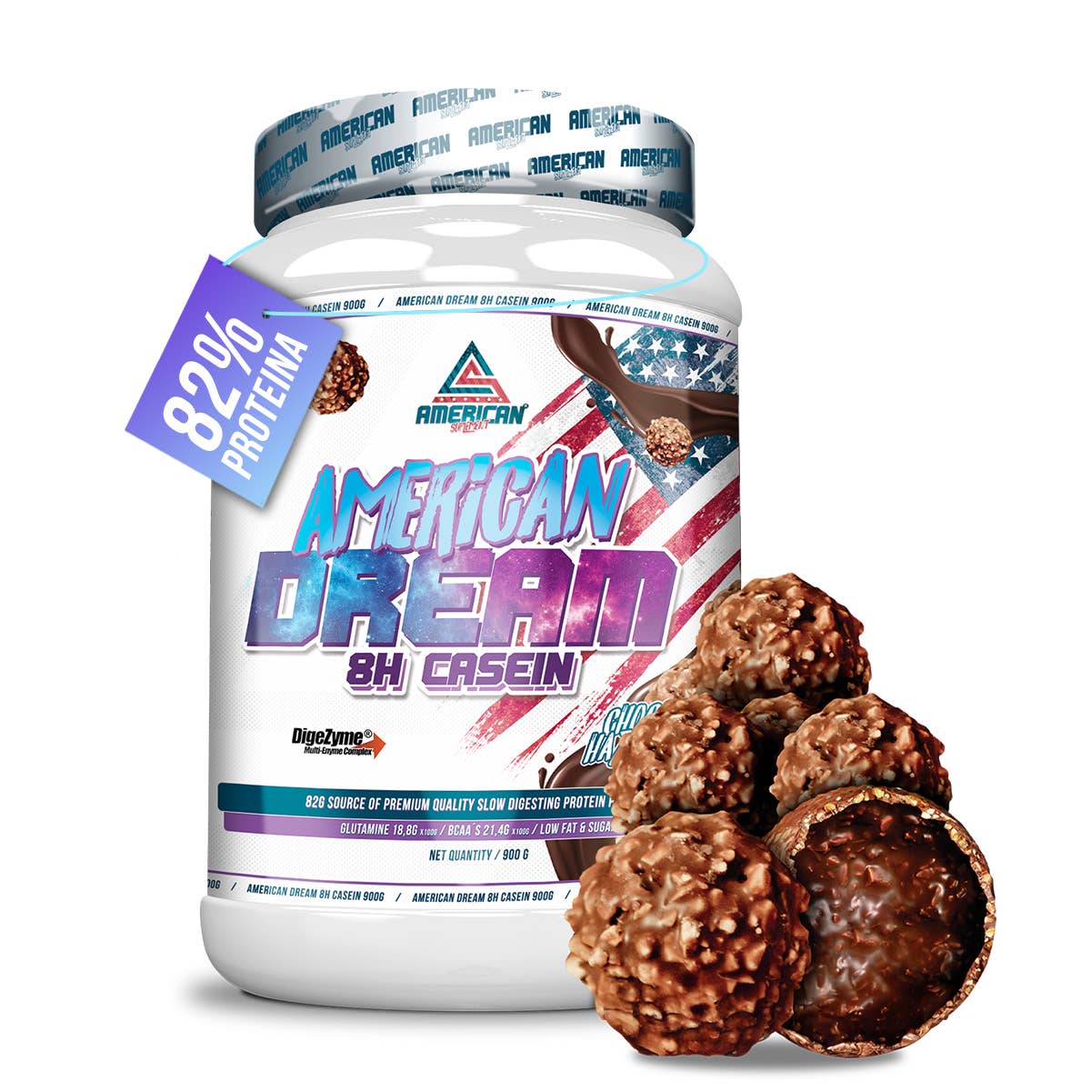 AMERICAN SUPLEMENT S.L. - Vendita all'ingrosso Vitamine/integratori orali - American Supplement | Caseina micellare | 900 grammi2