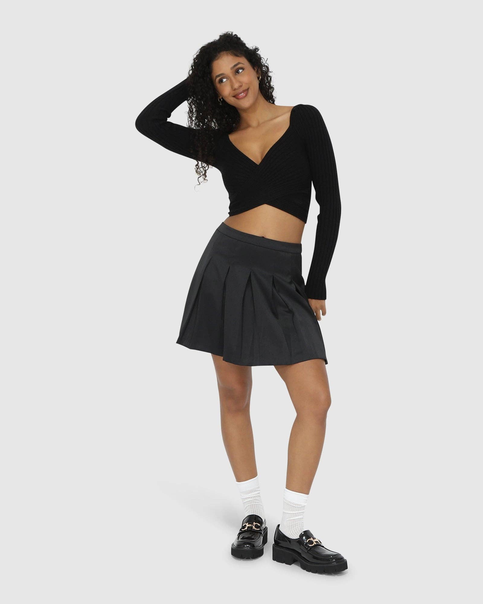 belle & bloom – wholesale Skort - Dam – Palm Breeze Tennisbyxor - Svart4