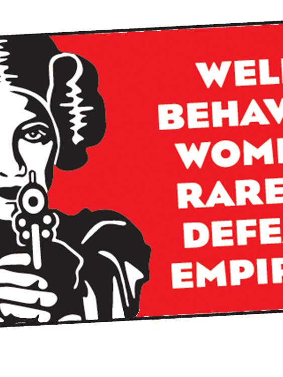 Aufkleber-gut erzogene Frauen selten für den Großhandel von Ephemera