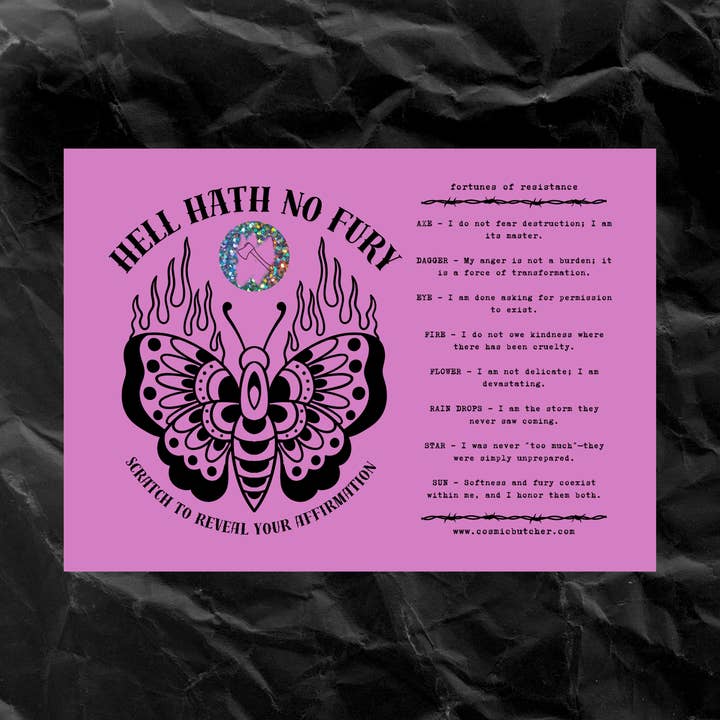 Cosmic Butcher - Wholesale Tarot cards - Scratch-Off Fortune Card Sampler Pack (250 Count)1