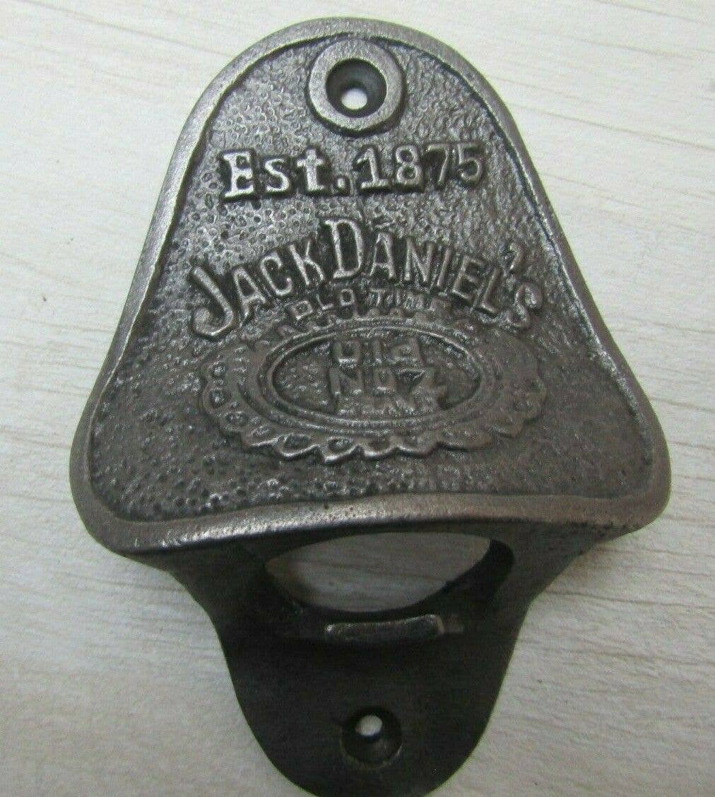Antique Vintage Style Jack Daniels Bottle Cap Opener Magnet Iron Beer Opener 