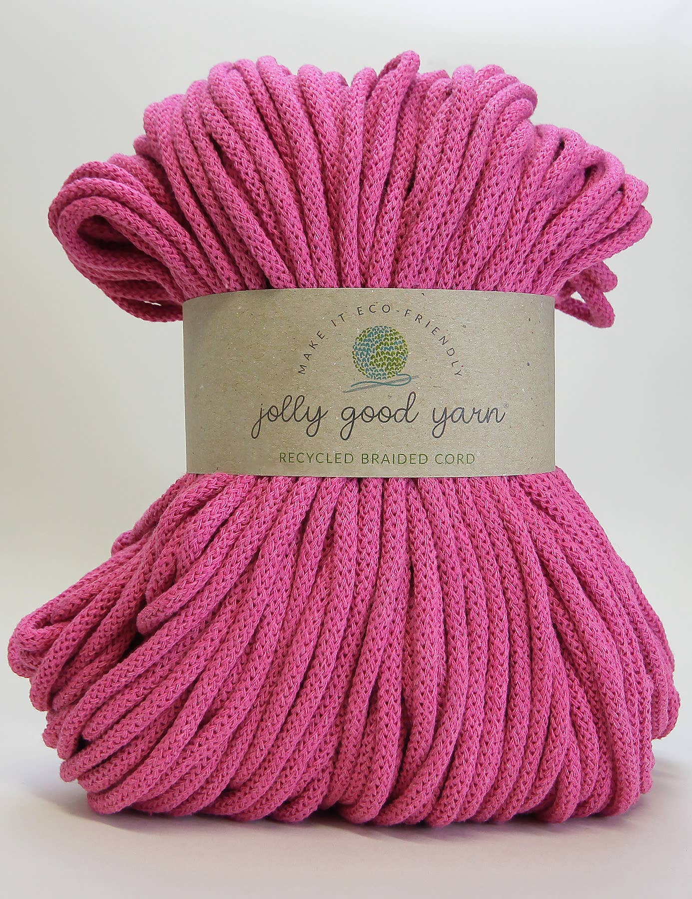 Jolly Good Yarn – wholesale Yarn – 5mm Colyton Pink recycled cotton macrame cord (100m)