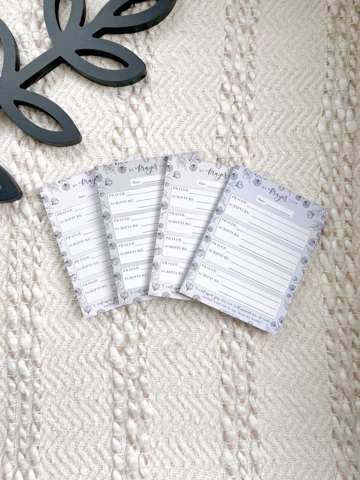 Prayer List Notepads for wholesale by Oliva Roots