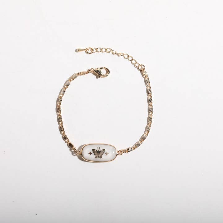 ACCITY - Wholesale Link & Chain Bracelet - Butterfly Star Moon Heart Snake Flower Bracelet_CWMM39063