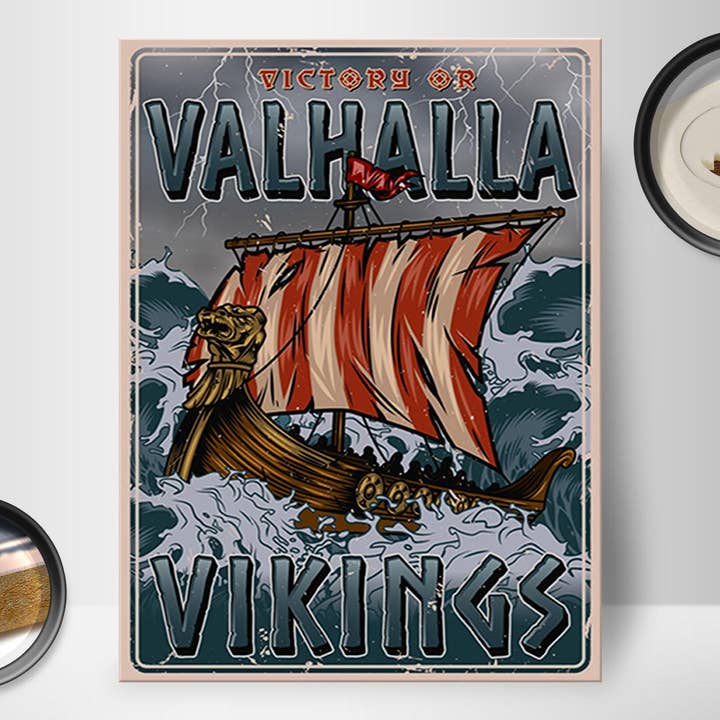 Femer - Wholesale Sign - Valhalla Vikings wooden ship sign 30x40 cm gift decoration1