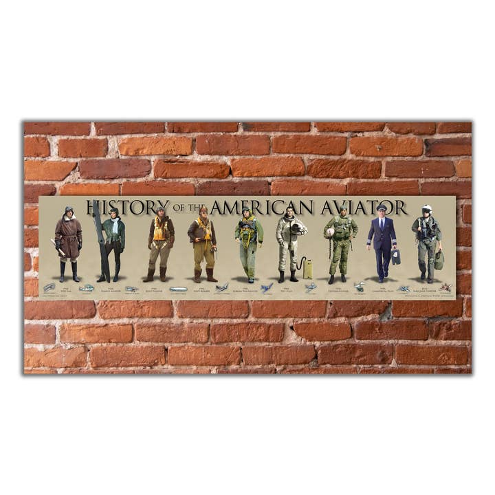 Aviator, sin marco, 6 x 24 pulgadas para venta al por mayor de History America