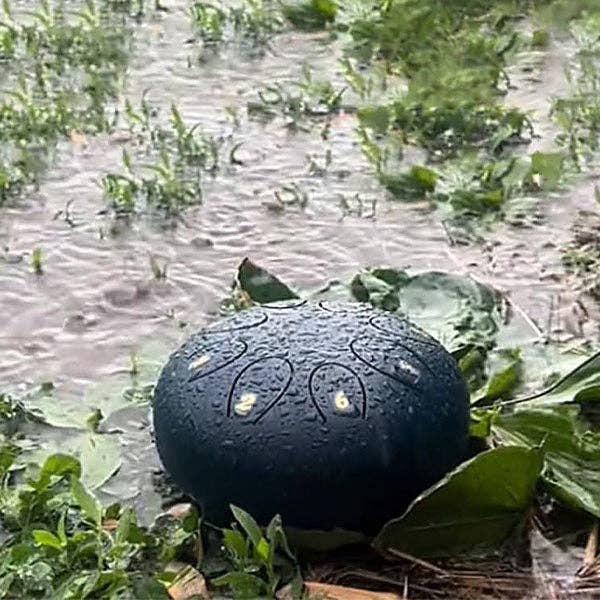 Showcase - Wholesale Meditation Supplies - TranquilTones 6" Garden Rain Drum in Matte Black7