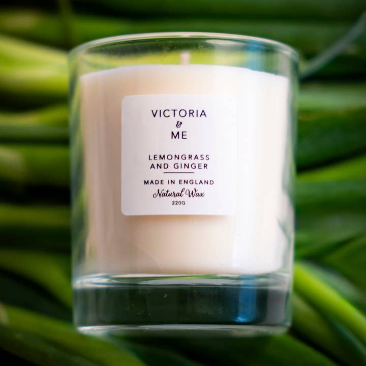 Lemongrass and Ginger Candle for wholesale by Victoria and Me