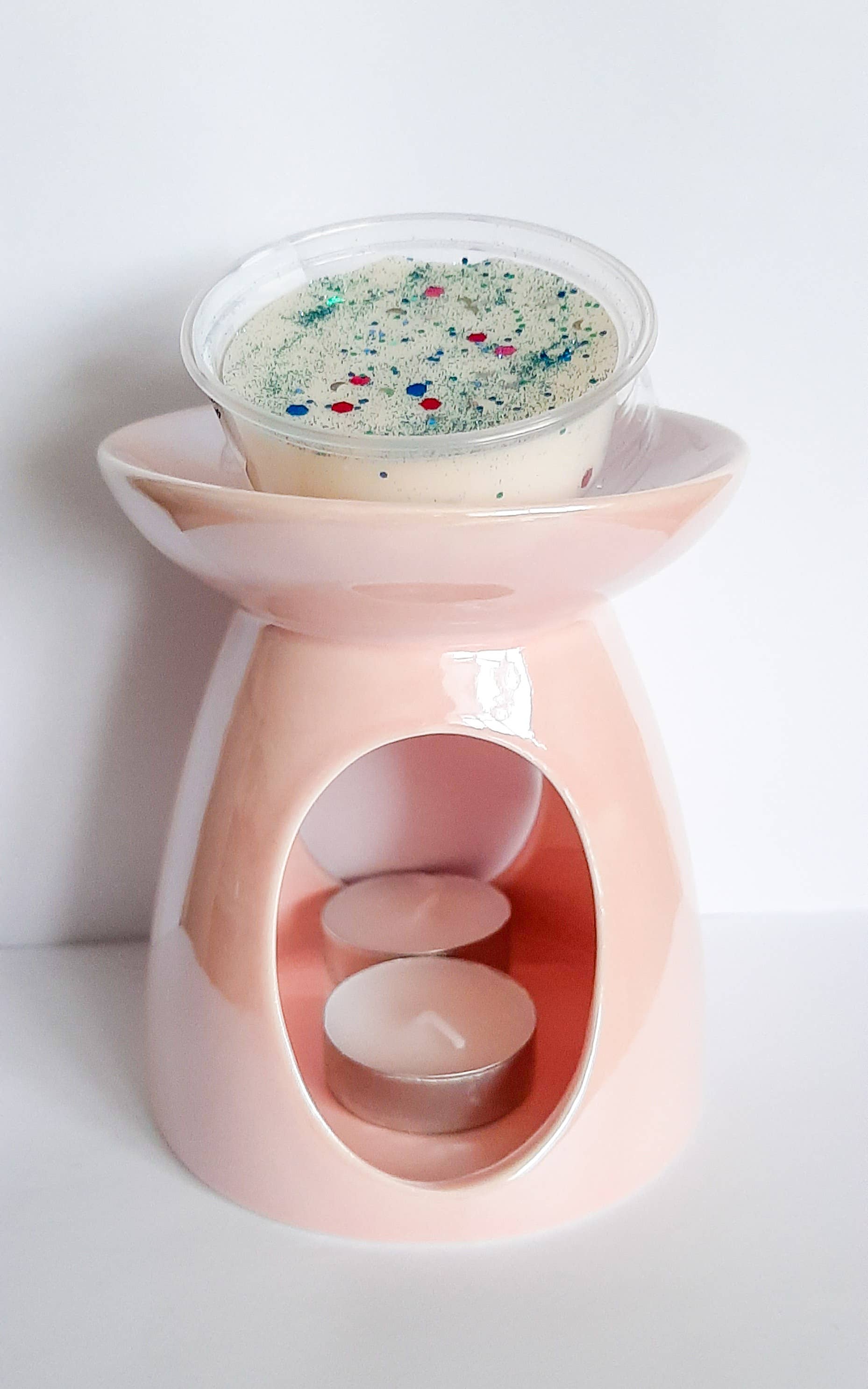 Small Ceramic Petal Cut-Out Oil Burner 7.5cm Colours May Vary 