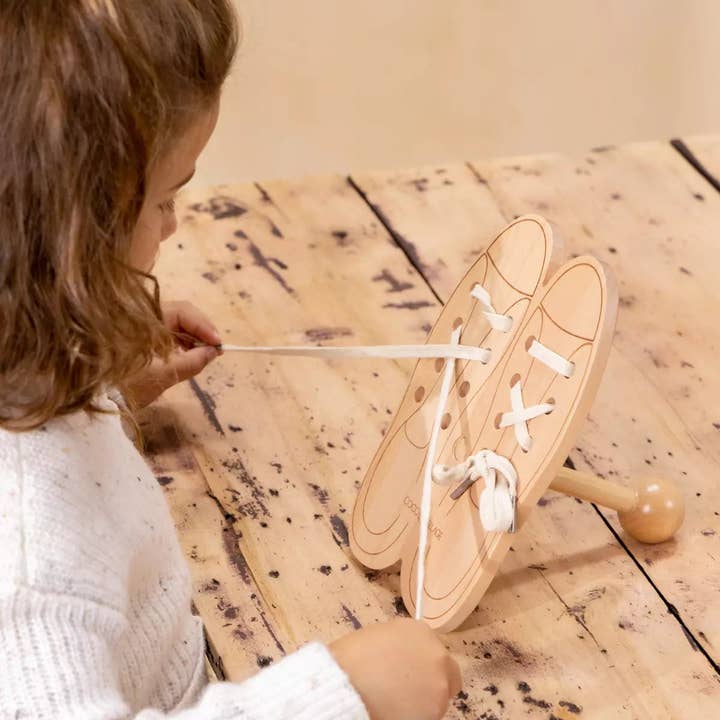 Coco Village - Wholesale Wood Toy - Kids - Wooden Lacing Game
