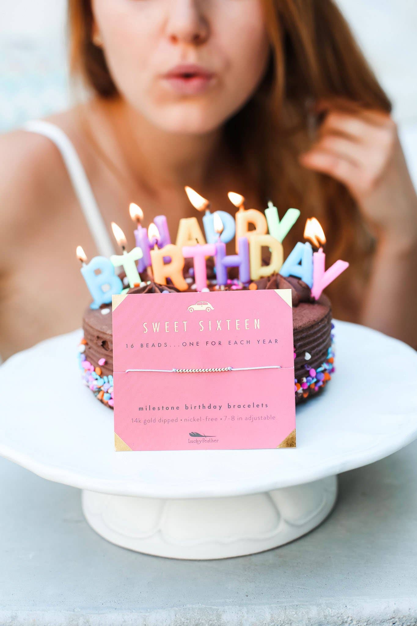 Lucky Feather - Wholesale Beaded Bracelet - 16th Milestone Birthday Bracelet - A Bead for Each Year3