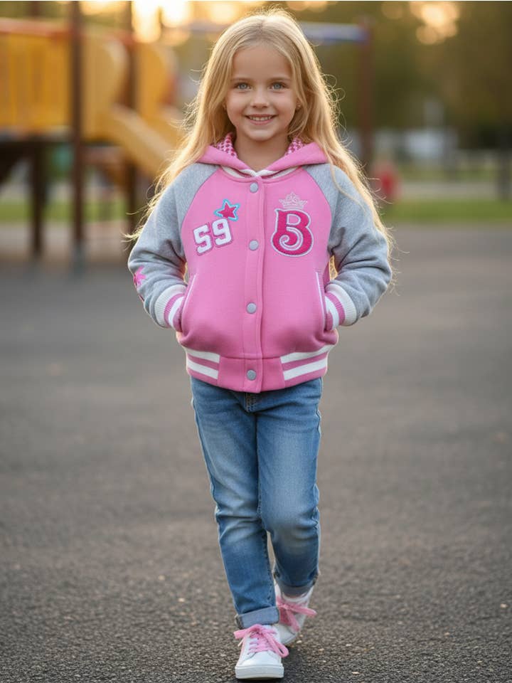 Unik - Wholesale Varsity/Baseball Jacket - Women's - Barbie Varsity Jacket 2-41