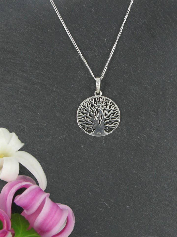 Sterling Silver Tree Necklace for wholesale by Siren Silver Ltd