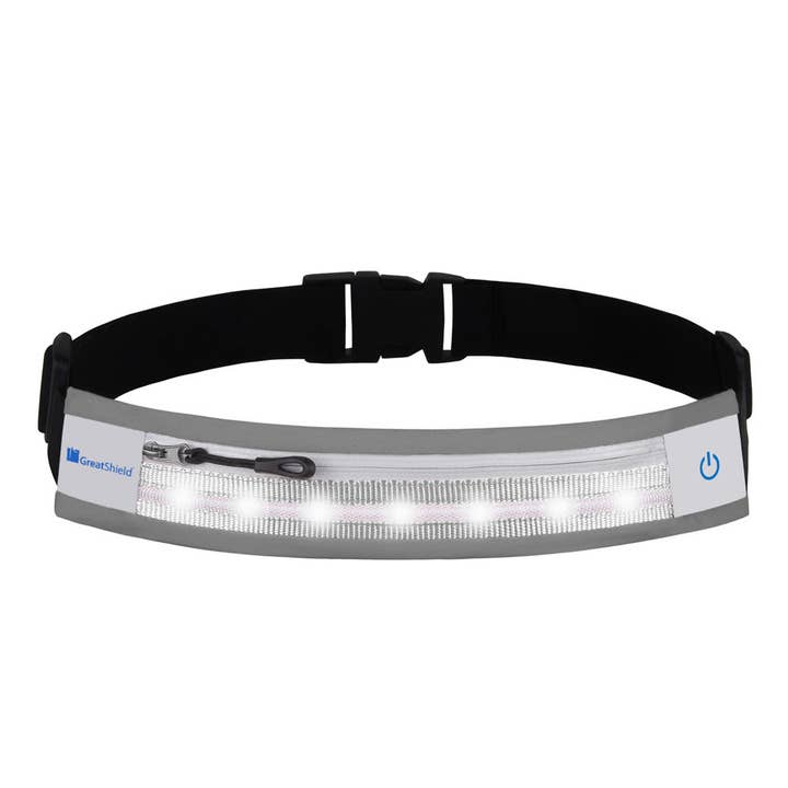 GreatShield GLO Waterproof LED Waist Belt - Gray for wholesale by Fosmon
